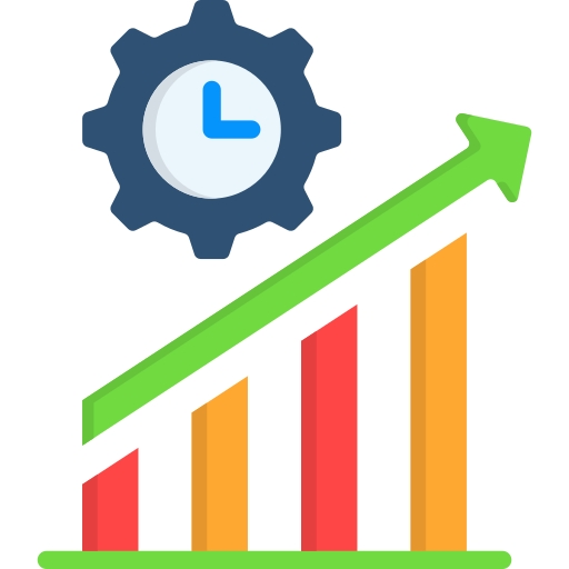 Gráfico representando un aumento en la eficiencia operativa mediante automatización (Altwo Technology)